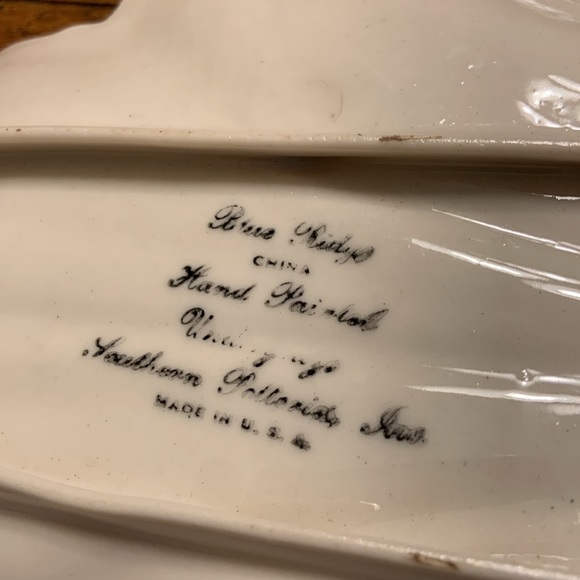 Two Vintage Blue Ridge China Celery Dishes - Picture 3 of 3